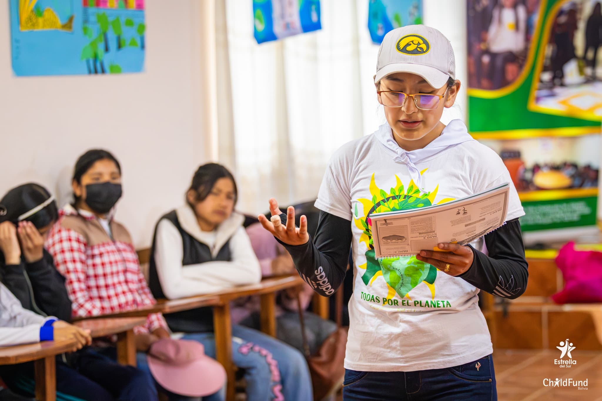 Voluntario trabajando